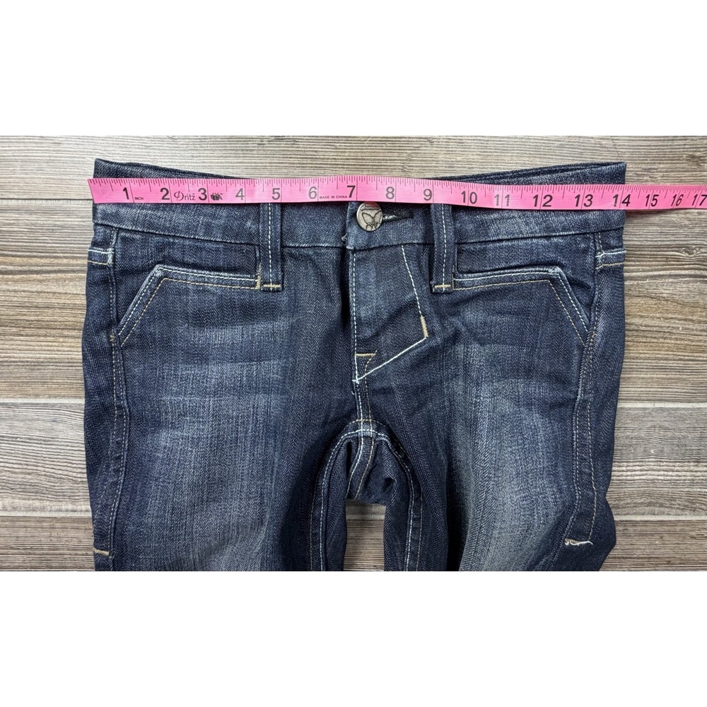 Anoname Lisa Bootcut Jeans Size 25 FITS 28x34  Blue Denim Festival Boho - Picture 10 of 14
